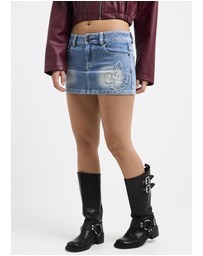 Neon Hart - Republic Denim Mini Skirt
