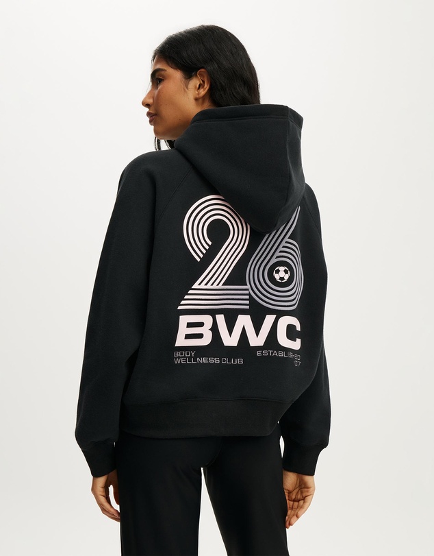 Cotton On Body Active - Plush Premium Graphic Raglan Hoodie
