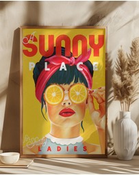 Olive et Oriel - A Sunny Place For Shady Ladies by The Whiskey Ginger Art Print