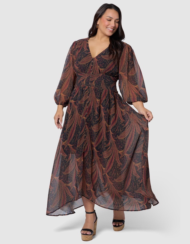 The Poetic Gypsy - Bohemian Harmony Maxi Dress