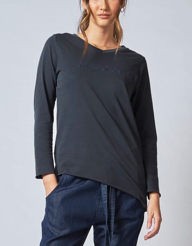 DRICOPER DENIM - Bowie Black Long Sleeve Tee