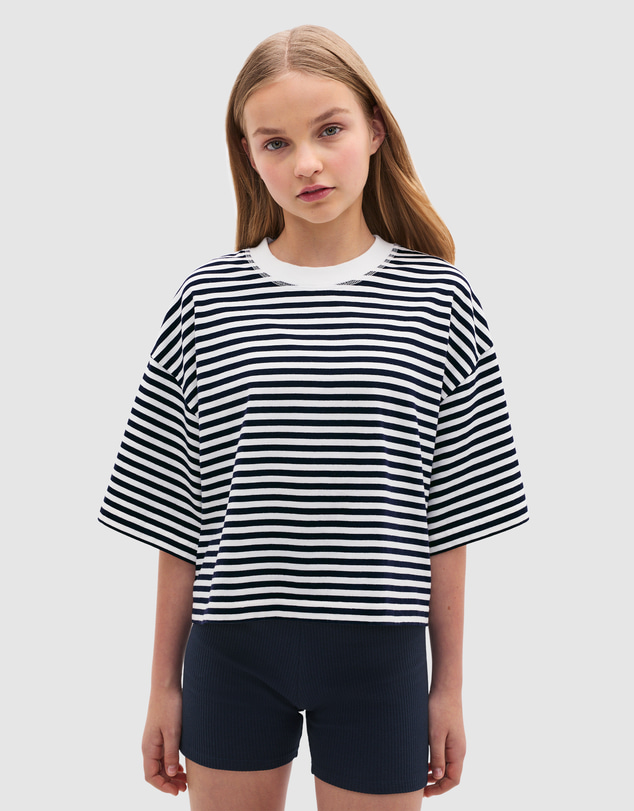 Seed Heritage - Stripe Boxy Tee - Teen