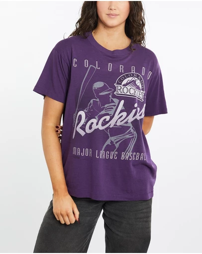 Vintage by The Real Deal - Pre Loved - Vintage 1995 MLB Colorado Rockies Tee