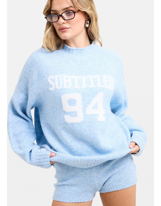 Subtitled - Kim Knit Oversized Crew Neck Jumper