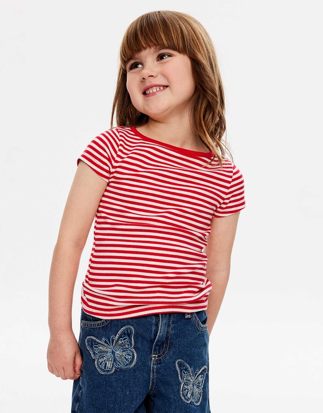 Cotton On Kids - Fitted Short Sleeve Essential Boat Neck Tee