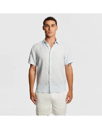 yd. - Lewis Pure Linen Shirt