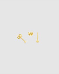 Ichu - Tiny Gold Dot Studs