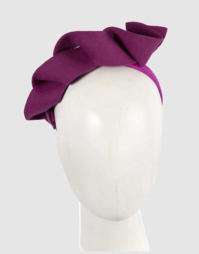 Max Alexander - Felt Fuchsia Spiral Fascinator