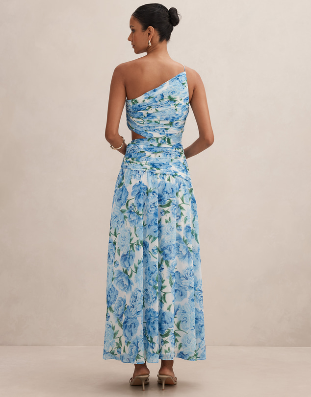 Forever New Petite - Connie Petite Ruched Asymmetrical Maxi Dress