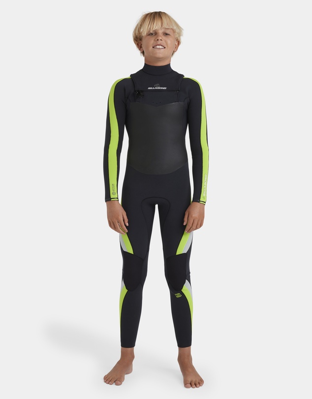 Billabong Kids - Boys 8 to 16 3/2mm Oscillator Chest Zip Steamer Wetsuit