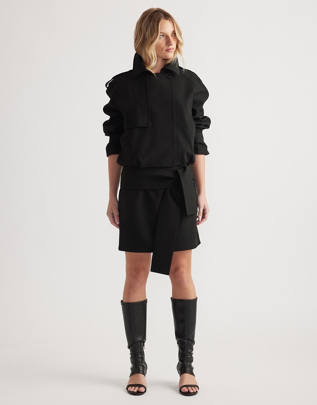 Decjuba - Ava Tie Detail Mini Skirt