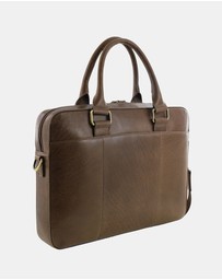 Pierre Cardin - Pierre Cardin Men's Leather Business Satchel Bag