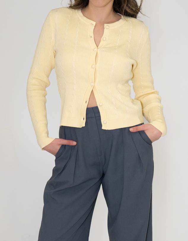 Lydan The Label - Cable Knit Cardigan
