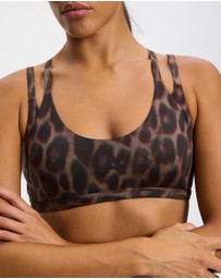adidas Performance - Optime Leopard Strappy Light Support Bra