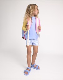 Crywolf - SWIM SHORT Sky Blue Stripe