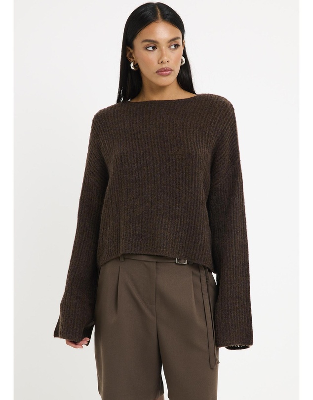 Subtitled - Monica Ladder Long Sleeve Knit Sweater