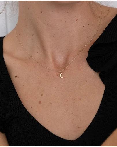 Luna Rae - Solid Gold - My Moon Necklace