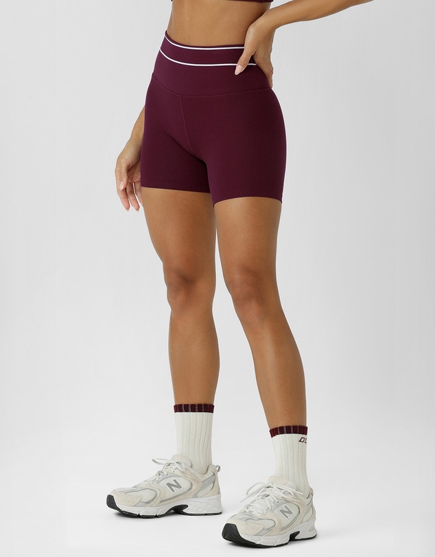 Lorna Jane - All Star Luxe Rib 12cm Bike Shorts