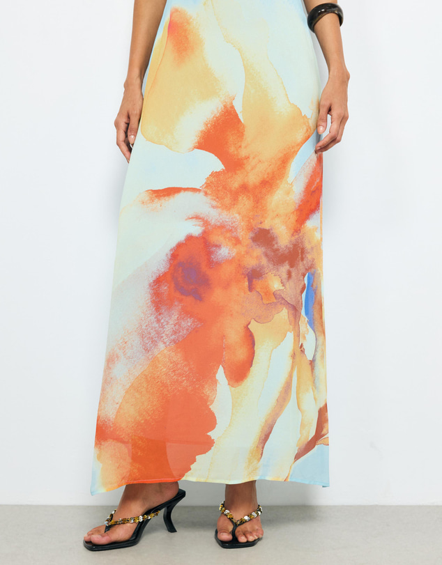 AERE - Iona Off Shoulder Midi Dress