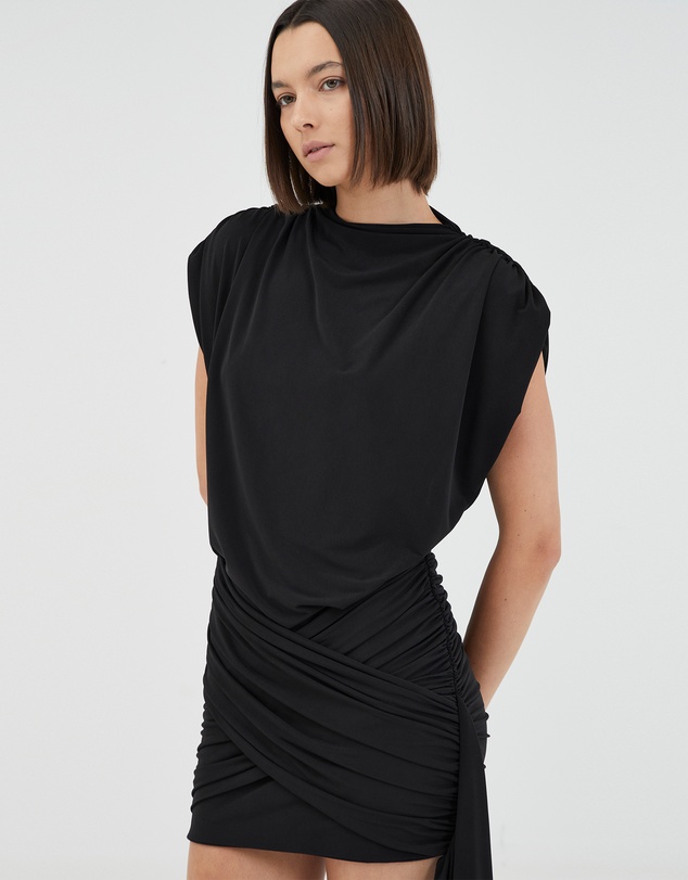 Third Form - Aura Draped Mini Dress