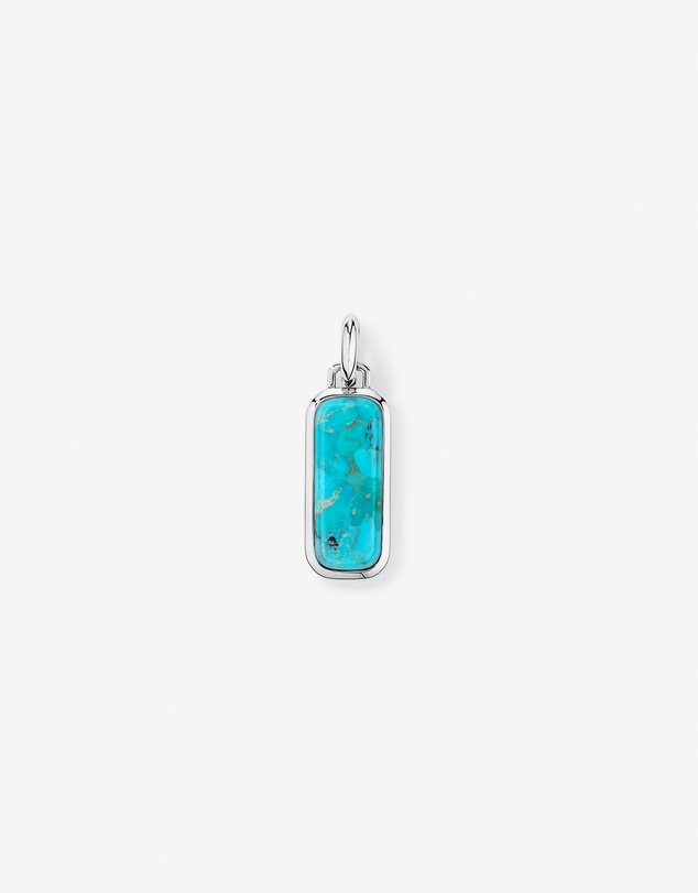 Michael Hill - Turquoise Oblong Pendant in Sterling Silver