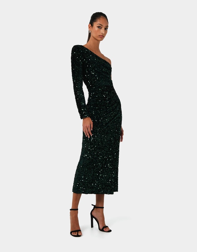 Forcast - Ivy One Shoulder Sequin Dress