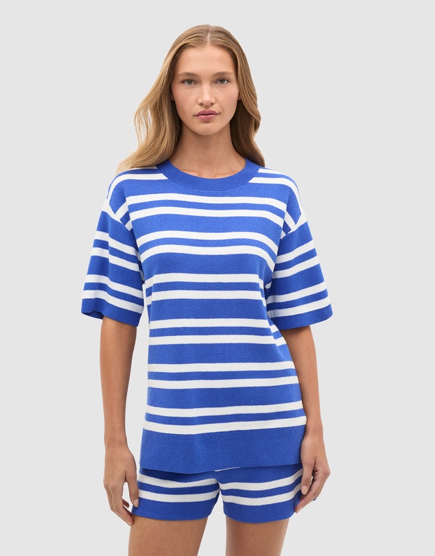 Seed Heritage - Boucle Stripe Oversized Tee