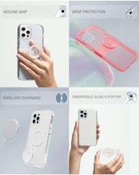 PopSockets - POPCASE MagSafe iPhone 13 Pro Protective Phone Case & Phone Grip Holder