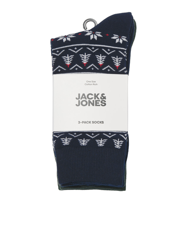 Jack & Jones - 3-Pack Xmas Gingerbread Socks