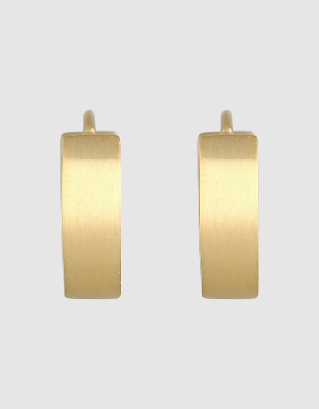 Kuzzoi - ICONIC EXCLUSIVE - Classic Hoop Earrings in Gold-Plated 925 Sterling Silver