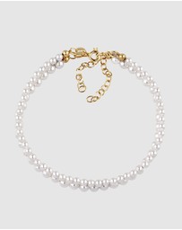 Elli Jewelry - Pearl Bracelet Set in Gold-Plated 925 Sterling Silver