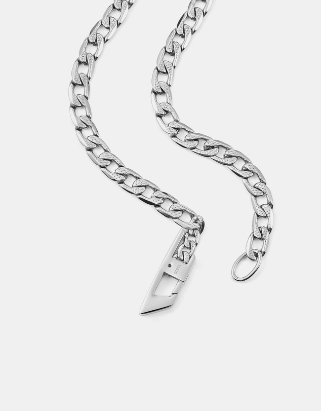 Diesel - Steel Silver Tone Necklace