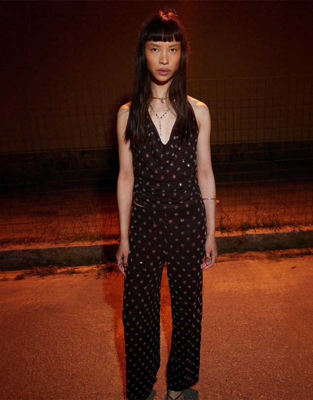 M.N.G - Straight-Leg Trousers with Sequins
