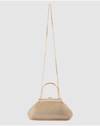 Olga Berg - Mimi Ball Mesh Frame Bag
