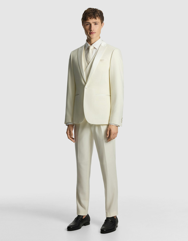 yd. - Amalfi Wool Blend Tux Blazer