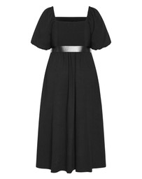 City Chic - Collins Puff Sleeve Midi Dress