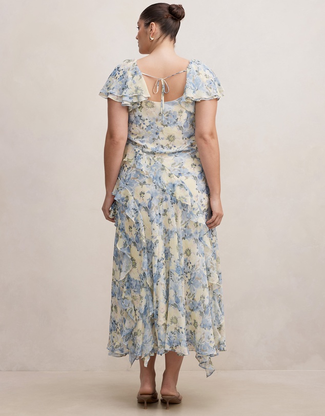 Forever New Curve - Elly Curve Ruffle Maxi Dress