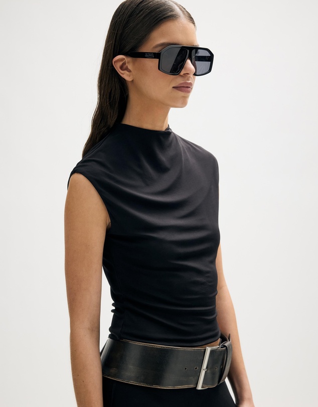 Minima Esenciales - Odal Mock Neck Jersey Top