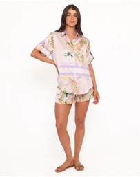 Petal & Pup - Lara Shorts - Lavender Print