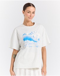 Poolside Paradiso - Paradise Tee - Silver Marle