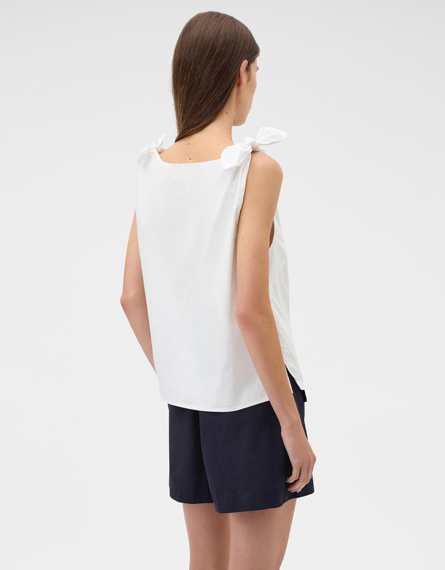 Oroton - Tie Shoulder Shell Top