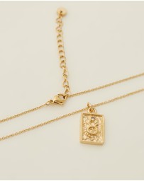 Carly Paiker - Taurus Star Sign Zodiac Tag Necklace