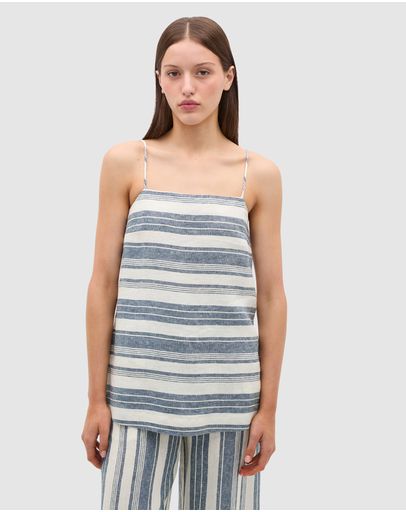 Faded Blue Stripe
