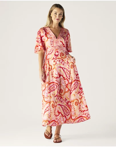 MOS The Label - Serena Print Midi Dress
