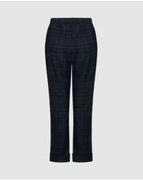 Hunkemoller - Flannel Straight Check Pants