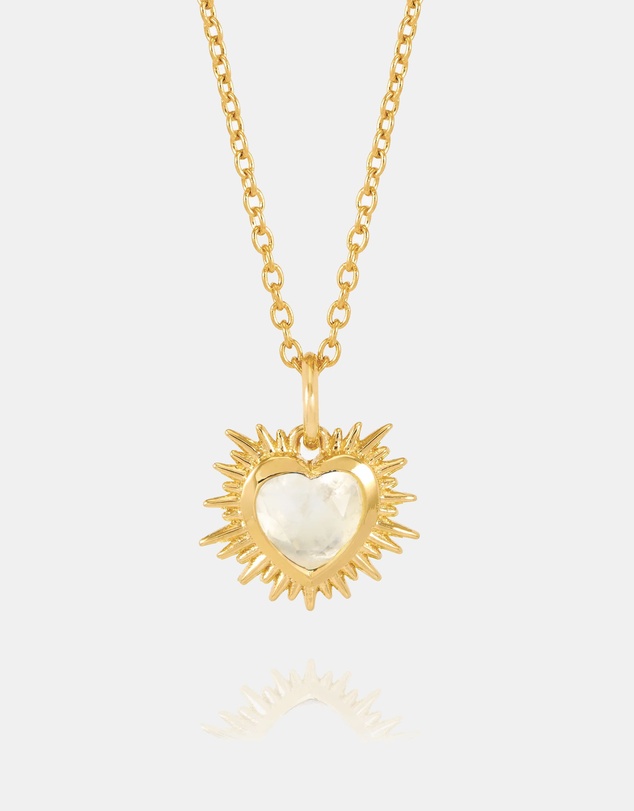 Rachel Jackson - Electric Love April Birthstone Heart Necklace