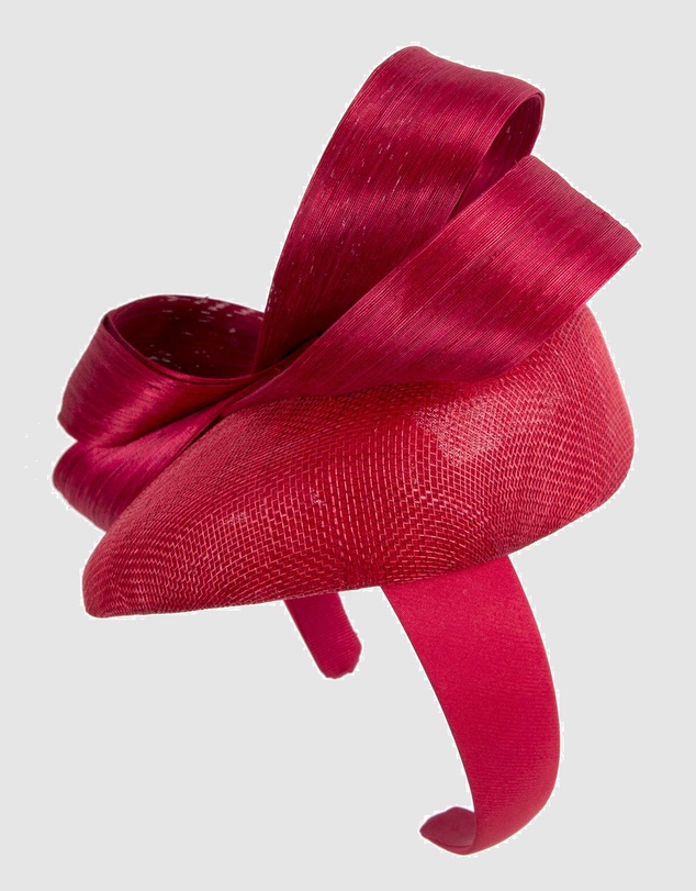 Max Alexander - Red Pillbox Racing Fascinator