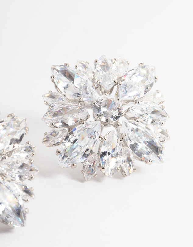 Lovisa - Silver Statement Stud Earrings