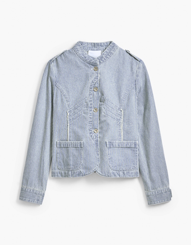 Desigual - Striped trucker jacket