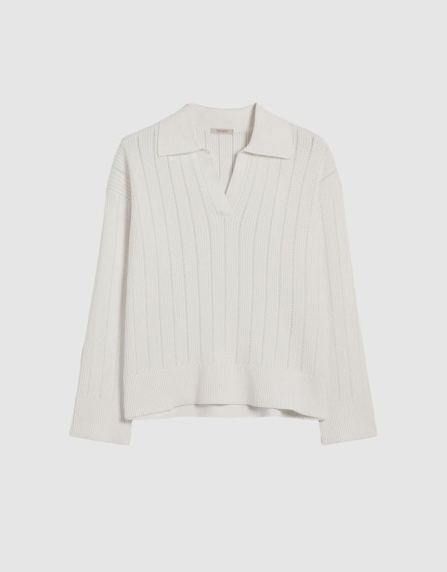 Trenery - Cotton Cashmere Fine Cable Polo